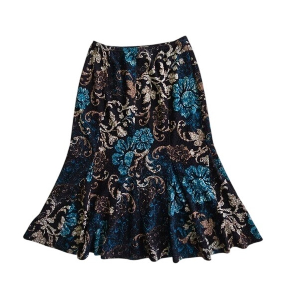 VTG 90s, y2k boho whimsygoth‎ forest fairy midi skirt / LG / mermaid, witchy